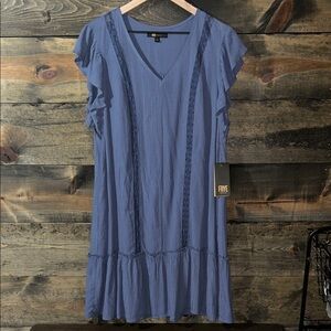 NWT Frye Ruffle Sleeve Top Dress